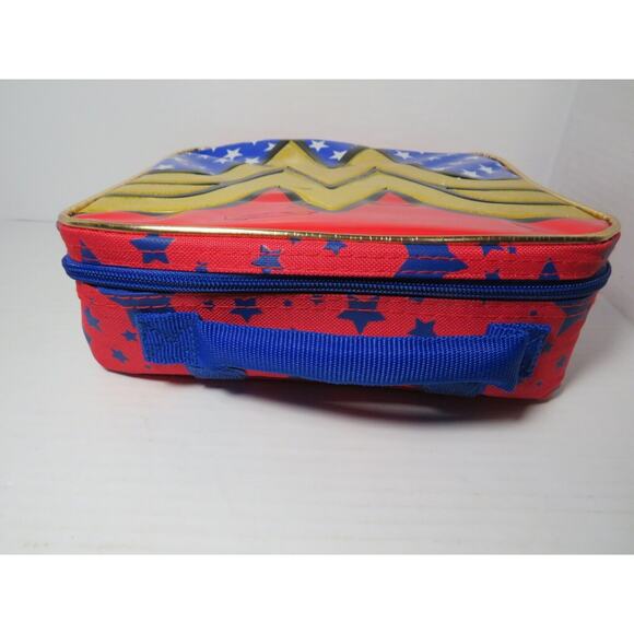 Wonder Woman Lunch Box Bag w/ Cape Detachable Insulated Purse Back to School - Picture 5 of 13